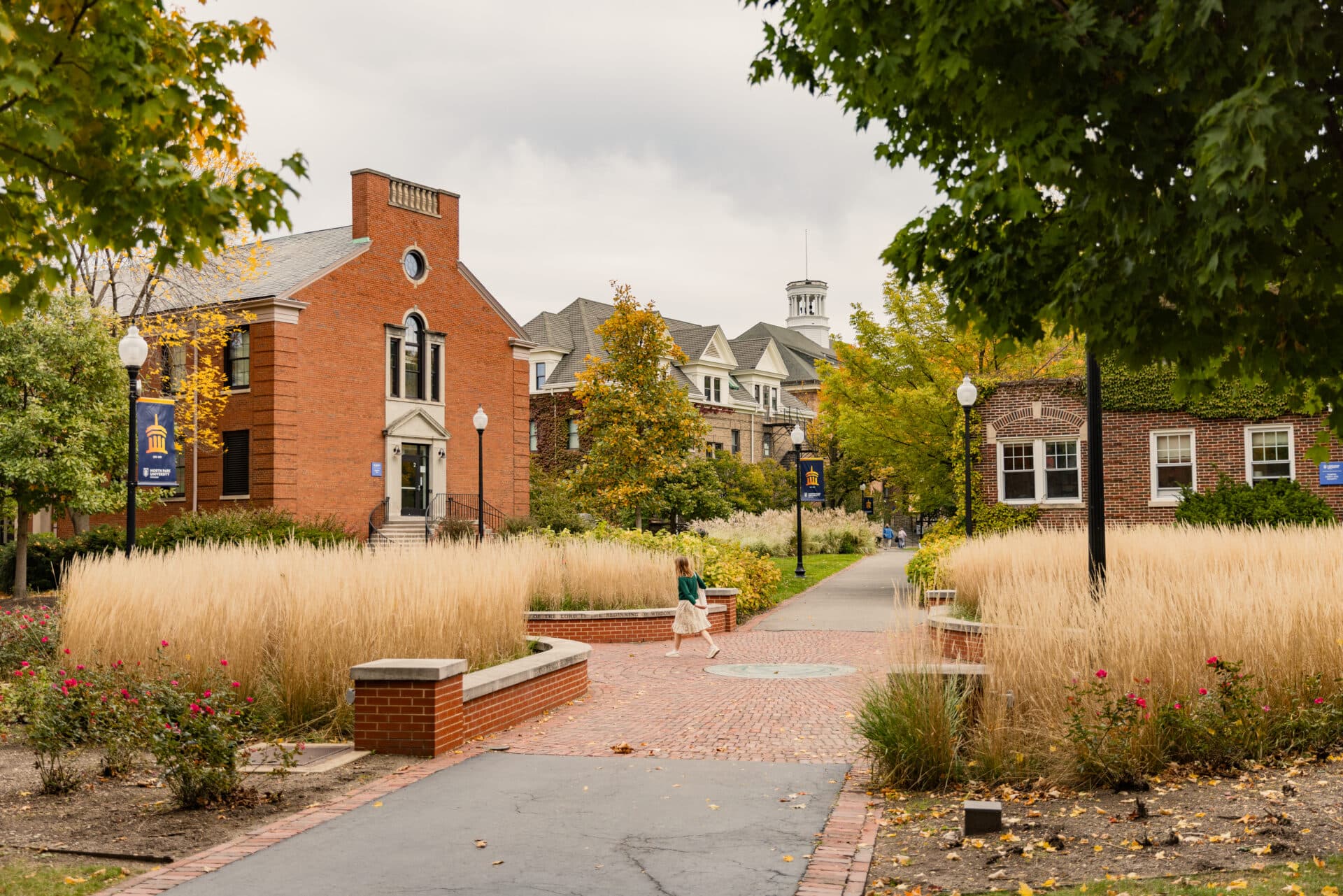 North Park University campus in fall
